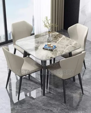 Marble Dining Table With 4 Chairs