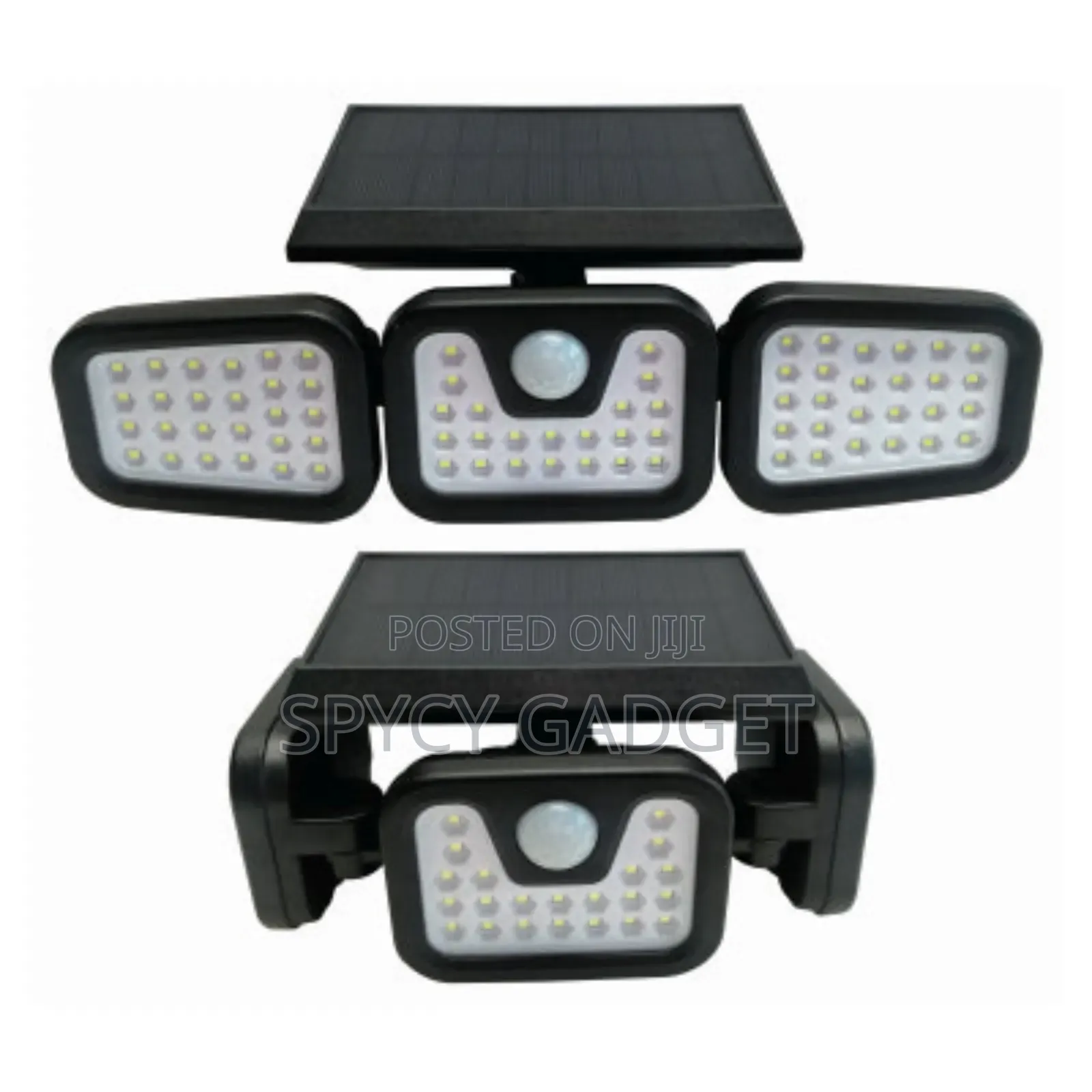 3 Heads Solar Sensor Flashlight With Remote Control