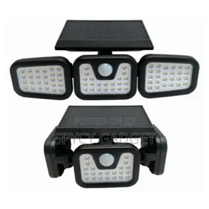 3 Heads Solar Sensor Flashlight With Remote Control