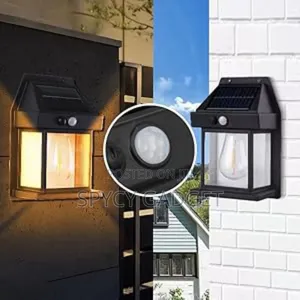 Solar Motion Sensor Led Sconce Fence Light