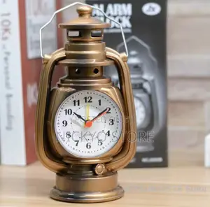 Vintage Lantern-style Table Clock