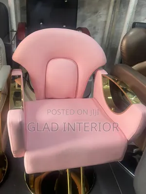 Pink Swivel Executive Barbing Chair