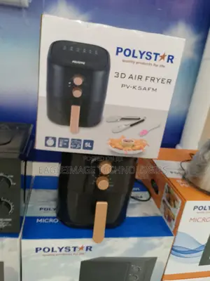 Safe Polystar Pv-K5afm Air Fryer- Advanced Controls