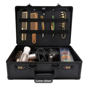 Black Barbers Accessories Box