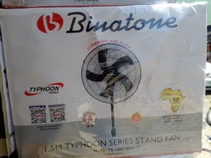 18" Binatone Typhoon Series Stand Fan Ts-1880