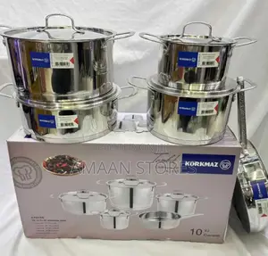 Korkmaz Stainless Steel Cookware Set – 9pcs