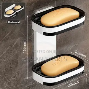 Double Soap Hanger for Bathroom Kitchen Walls