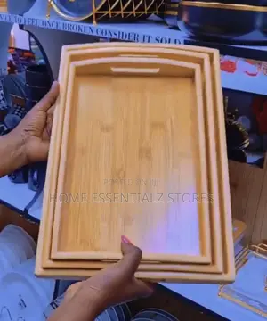 Finest Wooden Food Serving Tray Set