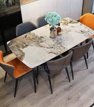 Marble Dining Table Set of 6 Chairs, Beautiful Design