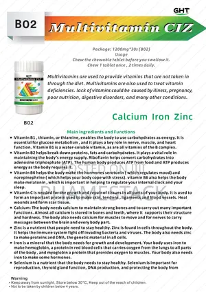 GHT Multivitamin Ciz 30s