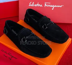 Original Salvatore Ferragamo Suede Drivers Shoes