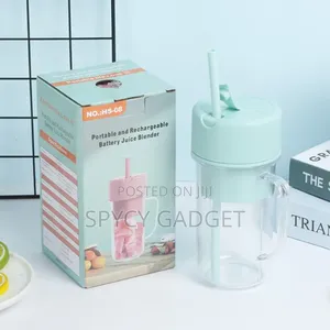 Mini Rechargeable Fruit Juicer Cup With Straw