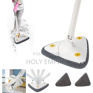360 New Triangle Mop Rotatable Extendable Adjustable 110 Cm