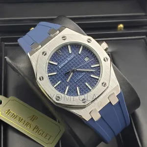 Audemars Piguet Blue Dial Blue Strap Men Wristwatch