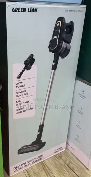 Green Lion GLV-100 Cordless Vacuum Cleaner - Black