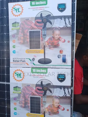 SPL 16 Inches Solar Rechargeable Standing Fan