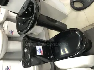 Black Toilet Seat With Wash Hand Basin