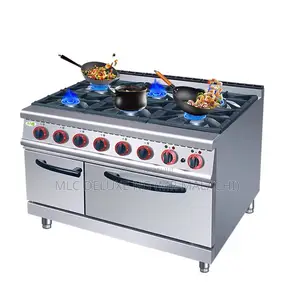 Luxury Kitchen Gas Cooker (6 Burners) With Oven and Cabinet