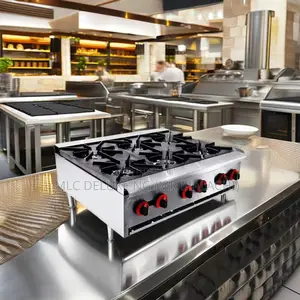 Table Top Type 6 Burners Gas Stove / Professional Gas Cooker