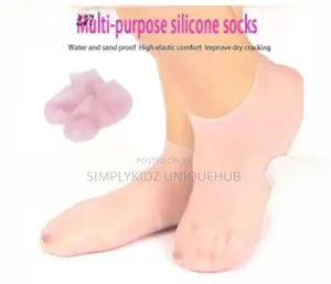 Silicone Moisturizing Socks - Pink