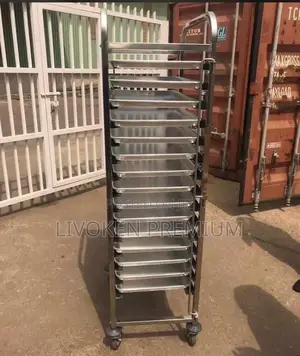 16 Trays Bread Trolley
