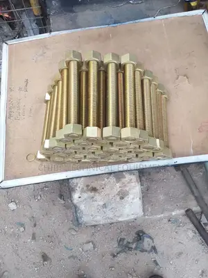 1.1/4 X 9" Stud Bolt and Nut Zinc Bichromate