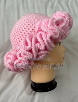 Crochet Ruffle Hat