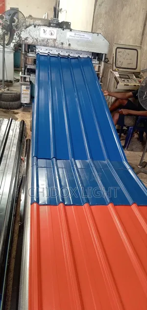 0.50 Blue Long Span Design Aluminum Roofing Sheet Oven Baked
