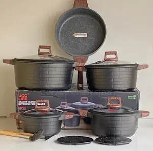 Die Cast Granite Pot Set