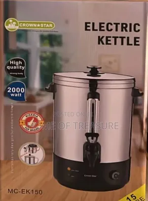 15l High Quality Crown Star Electric Kettle 2000w Mk-Ek150
