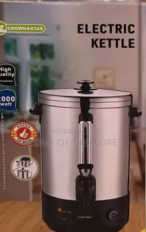 20l High Quality Stainless Crown Star Electric Kettle 2000w
