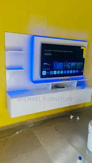 Plain White 4 by 6 Tv Console