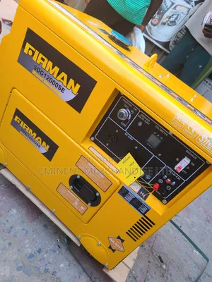 Yellow and Black Firman 10kva Soundproof