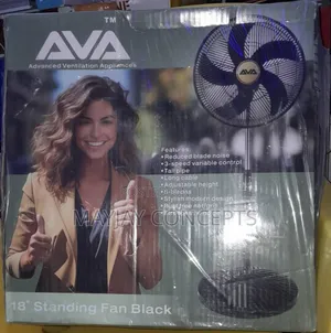 Ava 18-Inch Copper Coil Powerful Standing Fan-5 Blades
