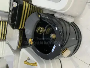 Luxury Pedicure Spa Foot Bath Basin With Gold Accents