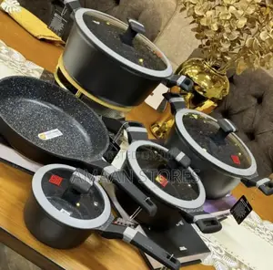 5pcs Granite Non- Stick Cookware Pots