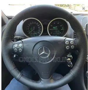 W203/W211 Black Steering Wheel Braid Cover