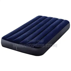 Intex Dura Beam Inflatable Camp Air Bed With Pump - Single