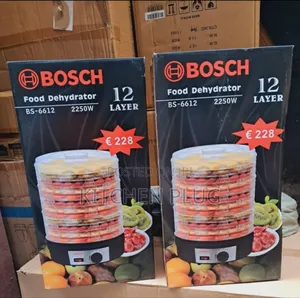 Bosch Food Dehydrator, Model Bs-6612, With 12 Layers
