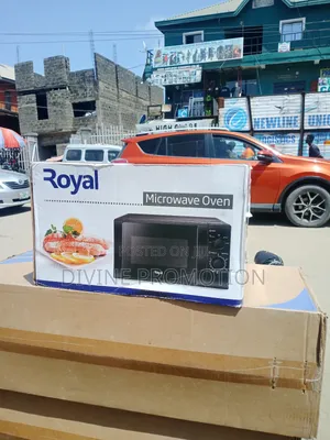 20 Liters Royal Microwave Oven, Black Color With Warranty