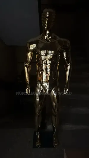 Spider Face Male Gold Chrome Male Mannequin