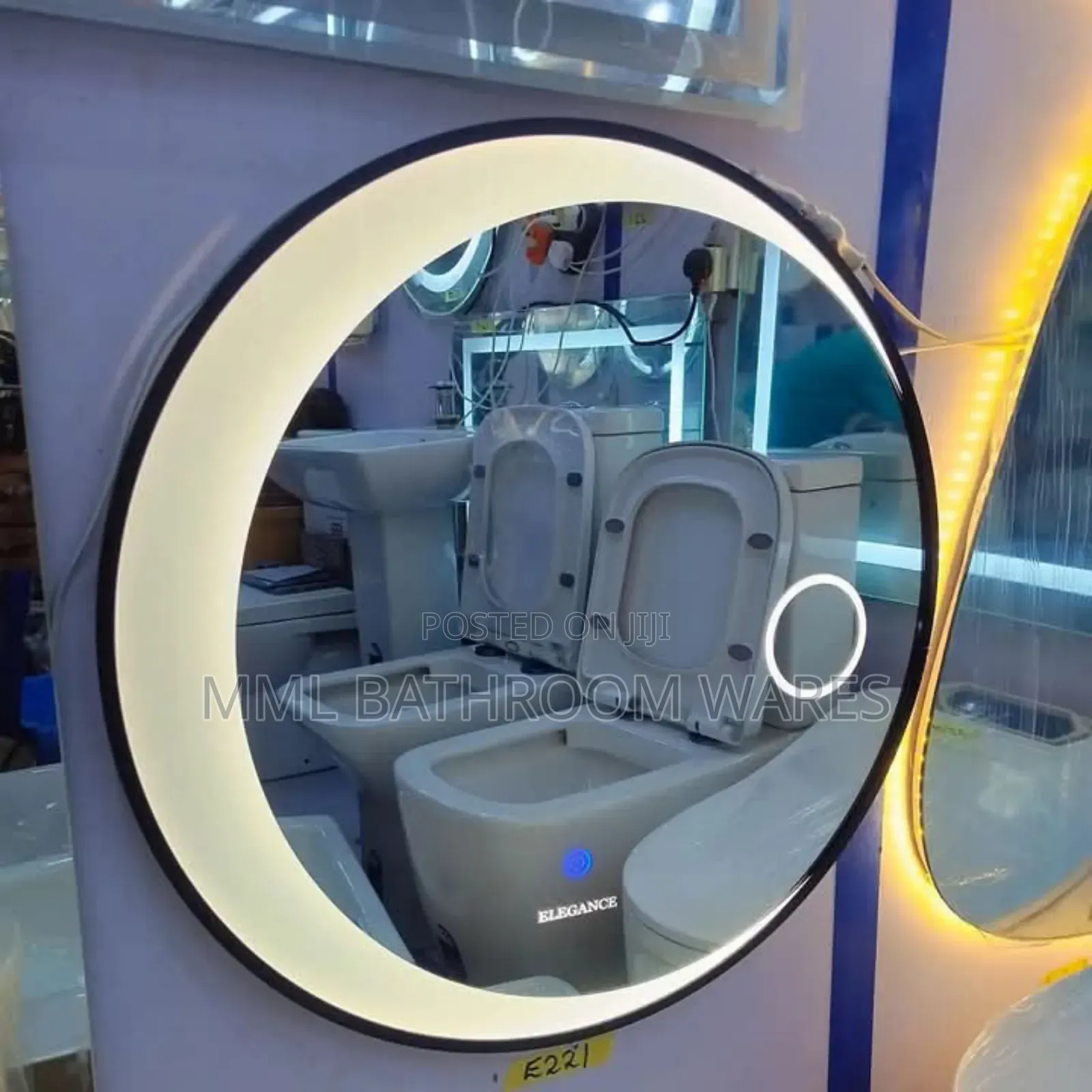 Framed Round Multiple Lights Led Mirrors