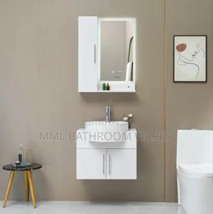 Cabinet Basin With Matching Led Cabinet Mirror.