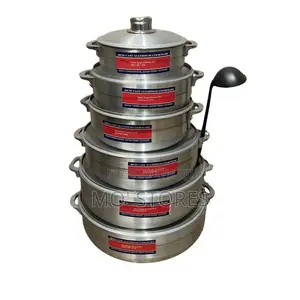 12 Pieces Quality Stainless Steel Cooking Pots