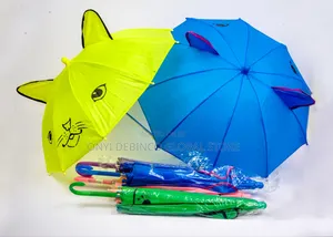 Mini Children Cartoon Character and Cat Umbrella for Kids