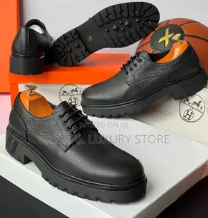Hermes Quality Luxury Men Genuine Leather Shoe