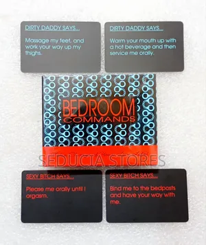 Bedroom Commands Couple Foreplay Game Cards