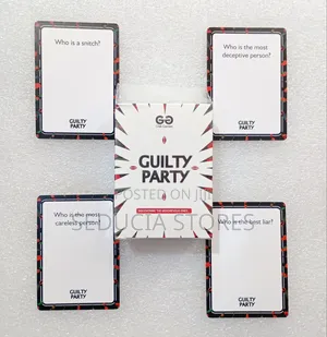 Guilty Party Adult Game Cards