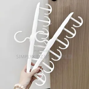 1pc 12-Hooks Rotatable Plastic Multifunctional Hanger