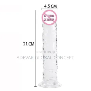 Transparent Realistic Dildo Sex Toys With Suction Cup